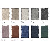 Letto matrimoniale viola, sfoderabile, testata retrofinita