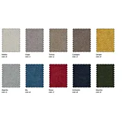 Letto matrimoniale king size tessuto Cobalto, sfoderabile, testata retrofinita