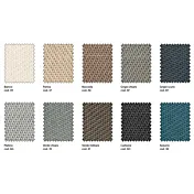 Letto matrimoniale king size tessuto Cobalto, sfoderabile, testata retrofinita