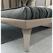 letto con testata moderna sabbia