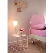 Lettino Cat con ruote Moretti Compact, finitura Quarzo e Cipria