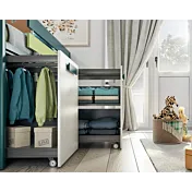 letto con cestoni con ruote