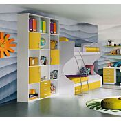 cameretta gialla con castello