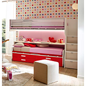 Letto a castello con scrivania, Moretti Compact KC508