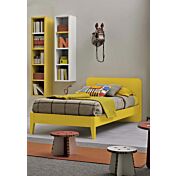 Letto singolo Giallo zafferano per camerette