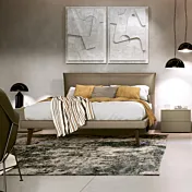 letto ecopelle marrone