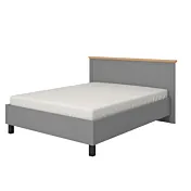 letto contemporaneo grigio rovere