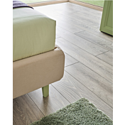 Letti piazza mezza Pillow Moretti Compact, finitura Duna e Cappuccino