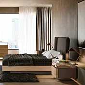 letto contenitivo matrimoniale noce