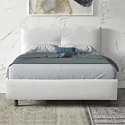 letto in ecopelle bianca