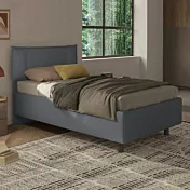 letto ragazzi tessuto grigio