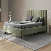 letto velluto salvia