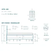letto velluto rosa antico