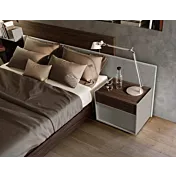 letto noce moro matrimoniale