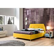 Letto matrimoniale Marie modello king size, con decorazione in testata