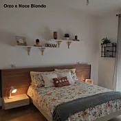 letto finitura Orzo e Noce Biondo 