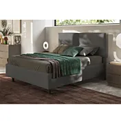 letto grigio matrimoniale online