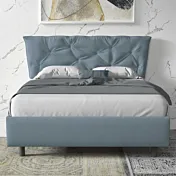 letto azzurro matrimoniale