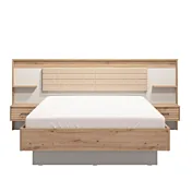 letto cannettato con comodini