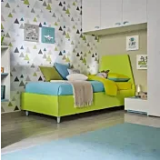 letto singolo moretti verde
