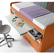 letto con scrivania estraibile