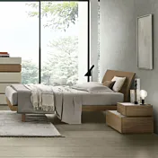 Letto Narciso Tomasella, finitura Noce ambra Zenzero Shop