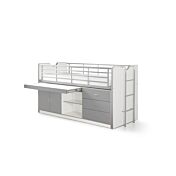 Letto salvaspazio con scrivania integrata, disponibile diversi colori