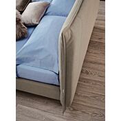 Letto matrimoniale Nathy, design moderno in finitura Savana