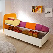 Lettino Cardy con meccanismo contenitore laterale, Moretti Compact