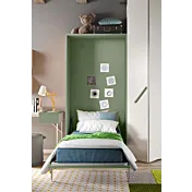 letto singolo salvaspazio salvia