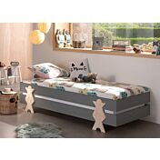 Letto singolo sommier sovrapponibile, disponibili 2 colorazioni