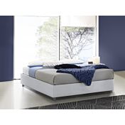 Letto sommier king size, finitura Grigio alluminio