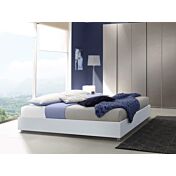 Letto sommier king size, finitura Grigio alluminio