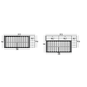 Letto a soppalco con passerella e armadio, Moretti Compact KC512