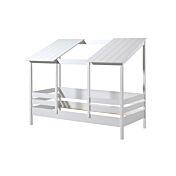 Letto montessori a casetta, finitura Bianco laccato