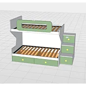 letto soppalco piazza e mezza