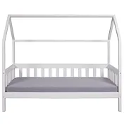 Letto montessoriano design a casetta, Bianco, 90x200 cm in sconto