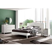 Letto matrimoniale Ginevra in finitura Bucaneve