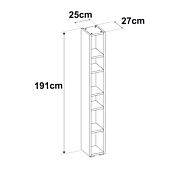 Libreria salvaspazio alta, 5 ripiani, finitura Bianco opaco
