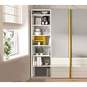 Libreria finitura Larice bianco Made in Italy