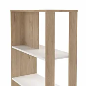 libreria con ripiani 