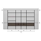 Misura libreria a telaio