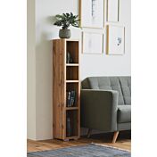 Conveniente Libreria salvaspazio finitura Rovere