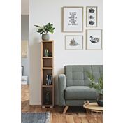 Conveniente Libreria salvaspazio finitura Rovere