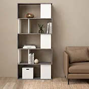 Libreria bianco e grigio