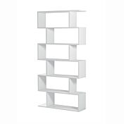 libreria verticale bianco lucido