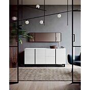 Madia 3 ante 2 cassetti in finitura Bianco Opaco