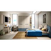 Cameretta 2 letti in Olmo, Petrolio e Orzo