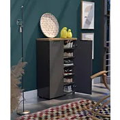 Scarpiera alta 2 ante Antracite lucido