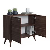 Madia Ankara noce, 2 ante e piedini a cono